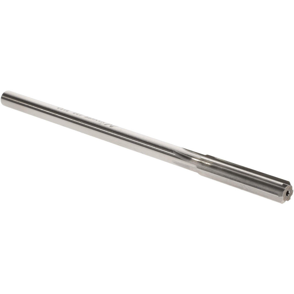 Yankee Corp. 433-0.3150 Chucking Reamer 8 mm Dia, 6" OAL, 1-1/2" Flute Length, Straight Flute, Straight-Cylindrical Shank, HSS