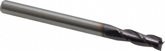 M.A. Ford 11612500A Square End Mill 1/8" Dia, 3/8" LOC, 3 Flute, Solid Carbide