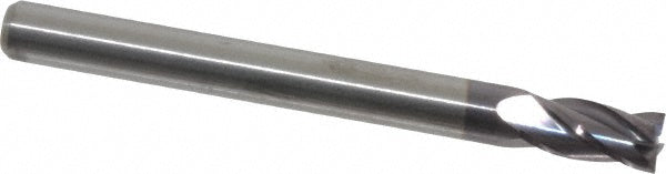 M.A. Ford 16318750A Square End Mill 3/16" Dia, 3/8" LOC, 4 Flute, Solid Carbide
