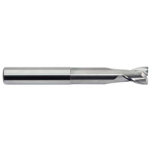M.A. Ford 13537501N Corner Radius End Mill 3/8" Dia, 1/2" LOC, 0.015" Radius, 2 Flutes, Solid Carbide