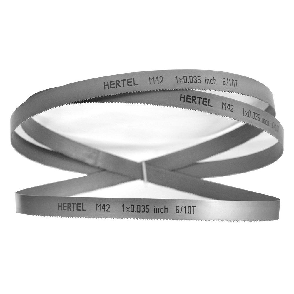 Hertel 96170 Welded Band Saw Blades Blade Length (Feet) 11' 6  Blade Width (Inch) 1  Teeth Per Inch 6-10  Blade Material Bi-Metal  Tooth Material M42 High Speed Steel  Tooth Form Straight