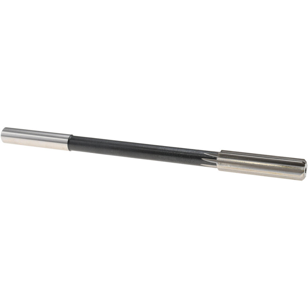 Value Collection 144429600120000 Chucking Reamer 1/2" Dia, 8" OAL, 2" Flute Length, Straight Flute, Straight-Cylindrical Shank, HSS