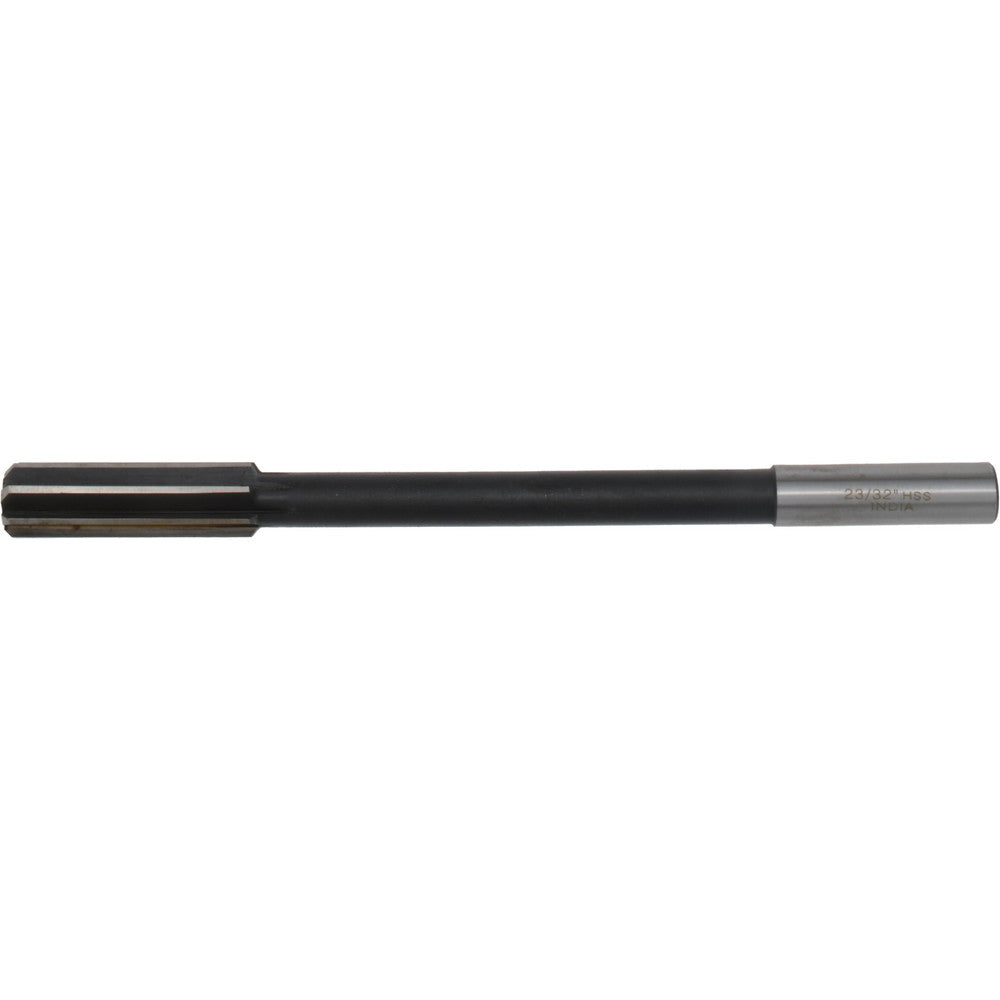 Value Collection 144429602332000 Chucking Reamer 23/32" Dia, 9" OAL, 2-1/4" Flute Length, Straight Flute, Straight-Cylindrical Shank, HSS