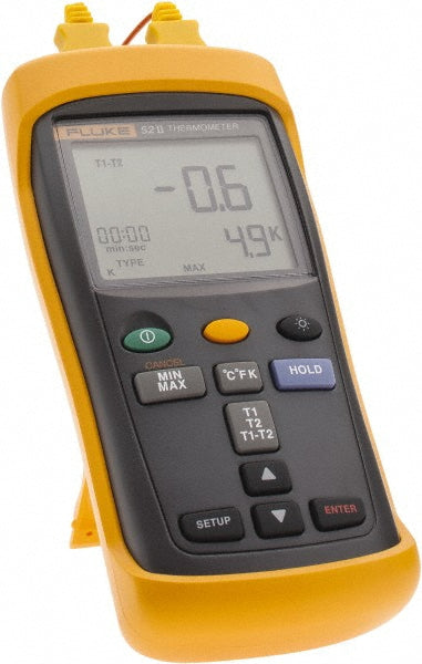 Fluke FLUKE-52-2    60HZ Digital Industrial Thermometer 1,600 &deg F, Thermocouple J, K, T, E & N Sensor