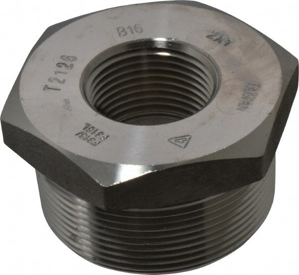 Merit Brass 3614D-3216 Pipe Bushing 2 x 1", 316 & 316L Stainless Steel