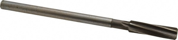Value Collection 14442960153200S Chucking Reamer 15/32" Dia, 7" OAL, 1-3/4" Flute Length, Spiral Flute, Straight-Cylindrical Shank, HSS