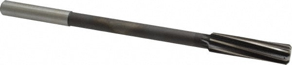 Value Collection 14442960173200S Chucking Reamer 17/32" Dia, 8" OAL, 2" Flute Length, Spiral Flute, Straight-Cylindrical Shank, HSS