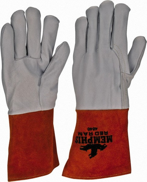 MCR Safety 4840L Welding Gloves Memphis® Size Large, Leather, Pair, for MIG & TIG