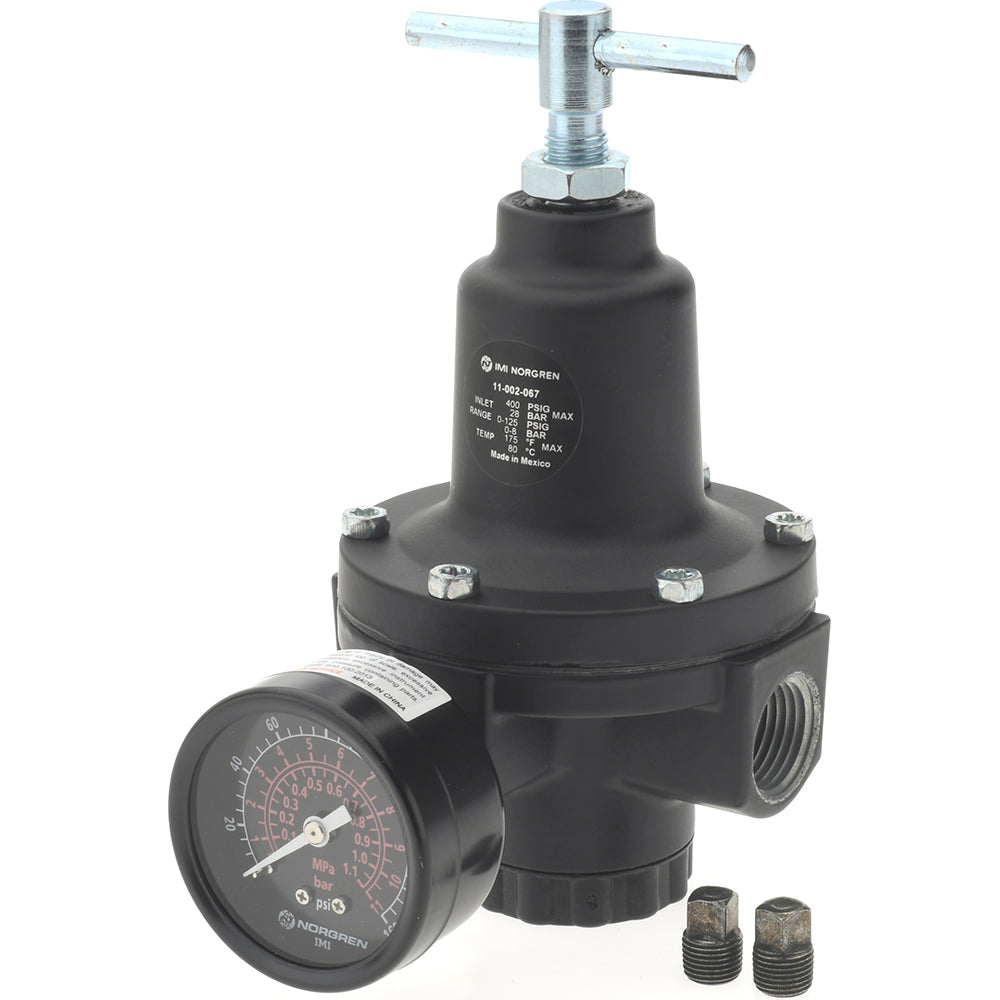 Norgren 11-002-067 Compressed Air Regulator 1/2" NPT, 400 Max psi
