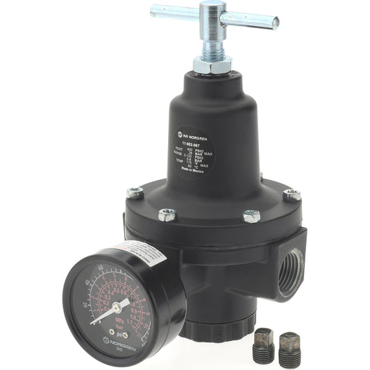 Norgren 11-002-067 Compressed Air Regulator 1/2" NPT, 400 Max psi
