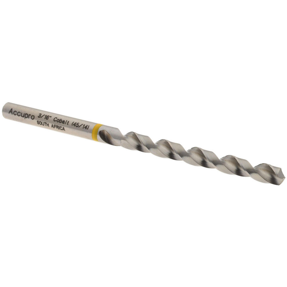 Accupro 1AQ0476-AC Jobber Length Drill Bit 3/16" Dia, 130 &deg, Vanadium High Speed Steel