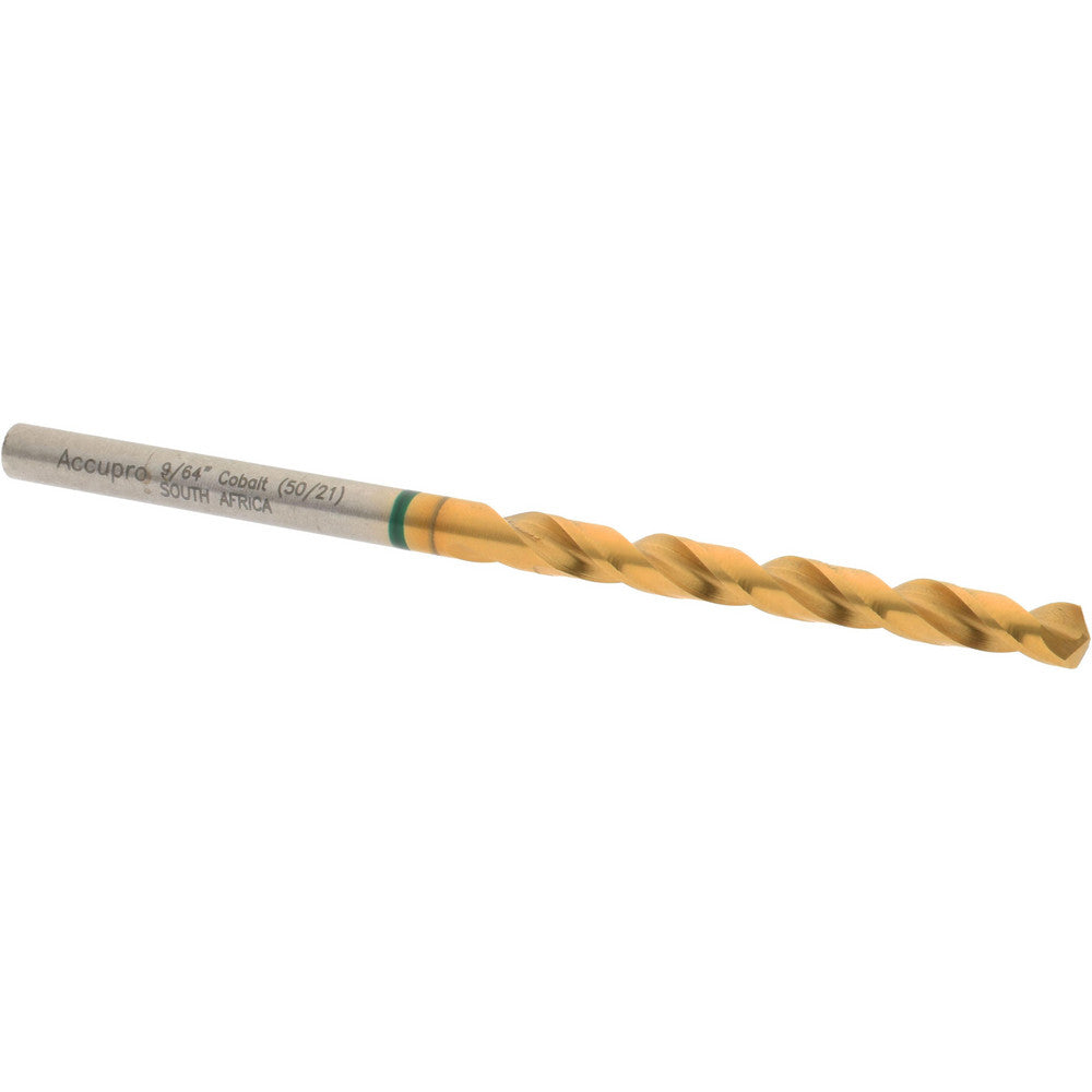 Accupro 1G70357-AC Jobber Length Drill Bit 9/64" Dia, 135 &deg, Cobalt
