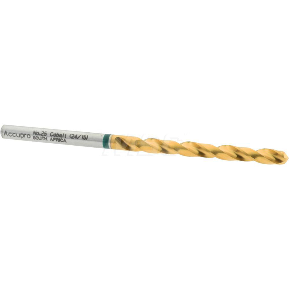 Accupro 1G70379-AC Jobber Length Drill Bit #25, 135 &deg, Cobalt