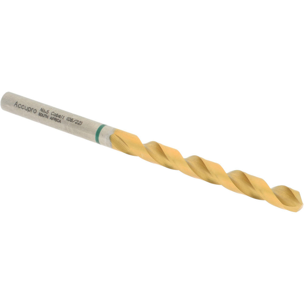 Accupro 1G70500-AC Jobber Length Drill Bit 5 mm Dia, 135 &deg, Cobalt