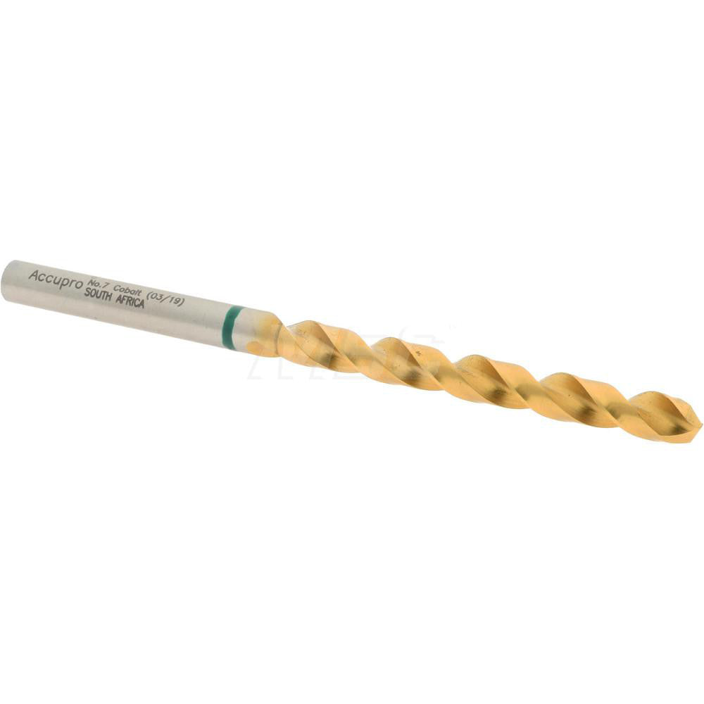 Accupro 1G70511-AC Jobber Length Drill Bit #7, 135 &deg, Cobalt