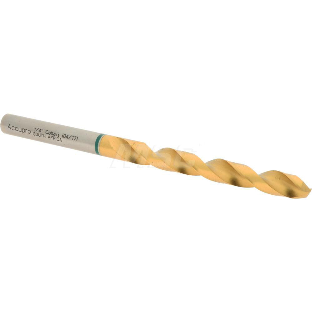 Accupro 1G70635-AC Jobber Length Drill Bit Letter E (1/4"), 135 &deg, Cobalt