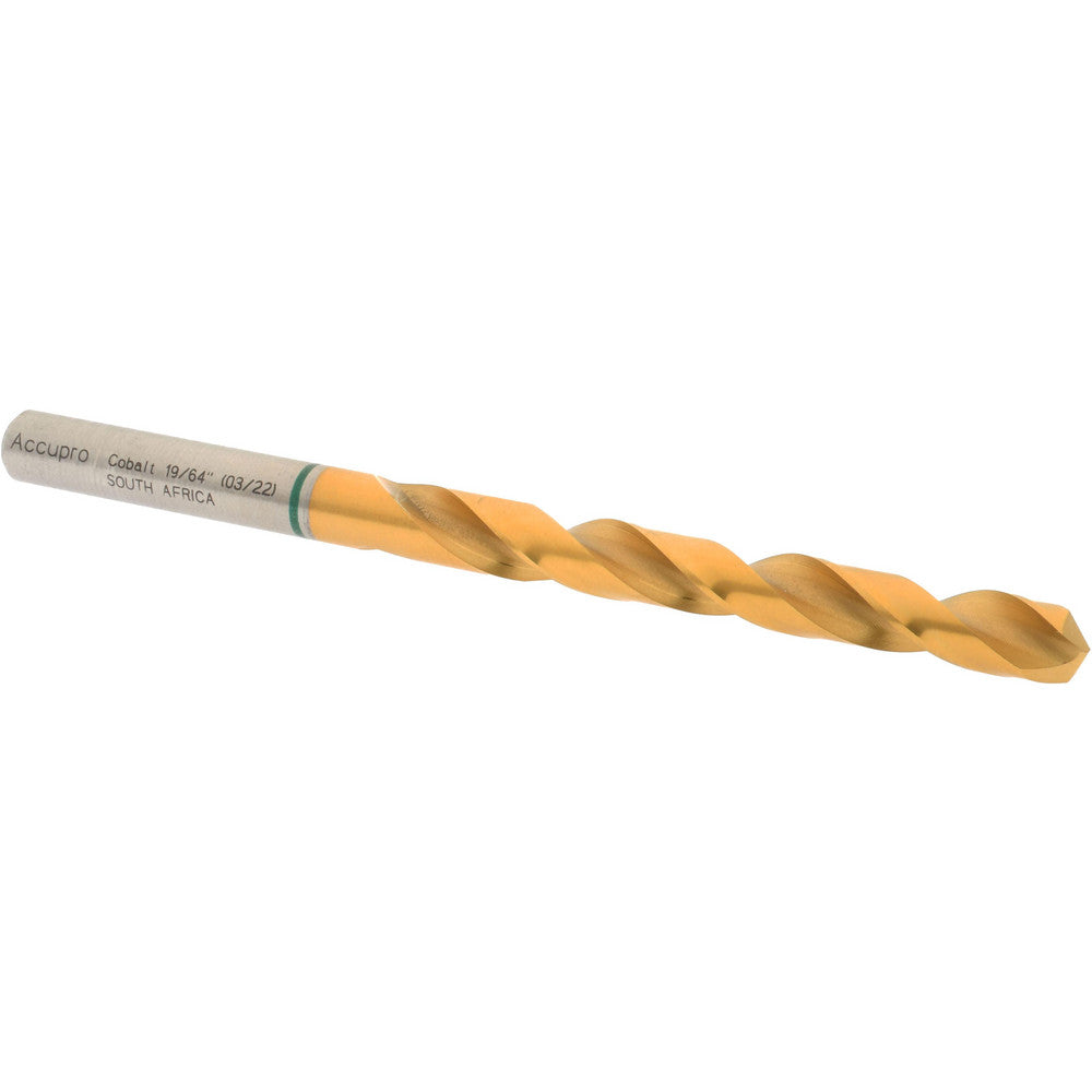 Accupro 1G70754-AC Jobber Length Drill Bit 19/64" Dia, 135 &deg, Cobalt