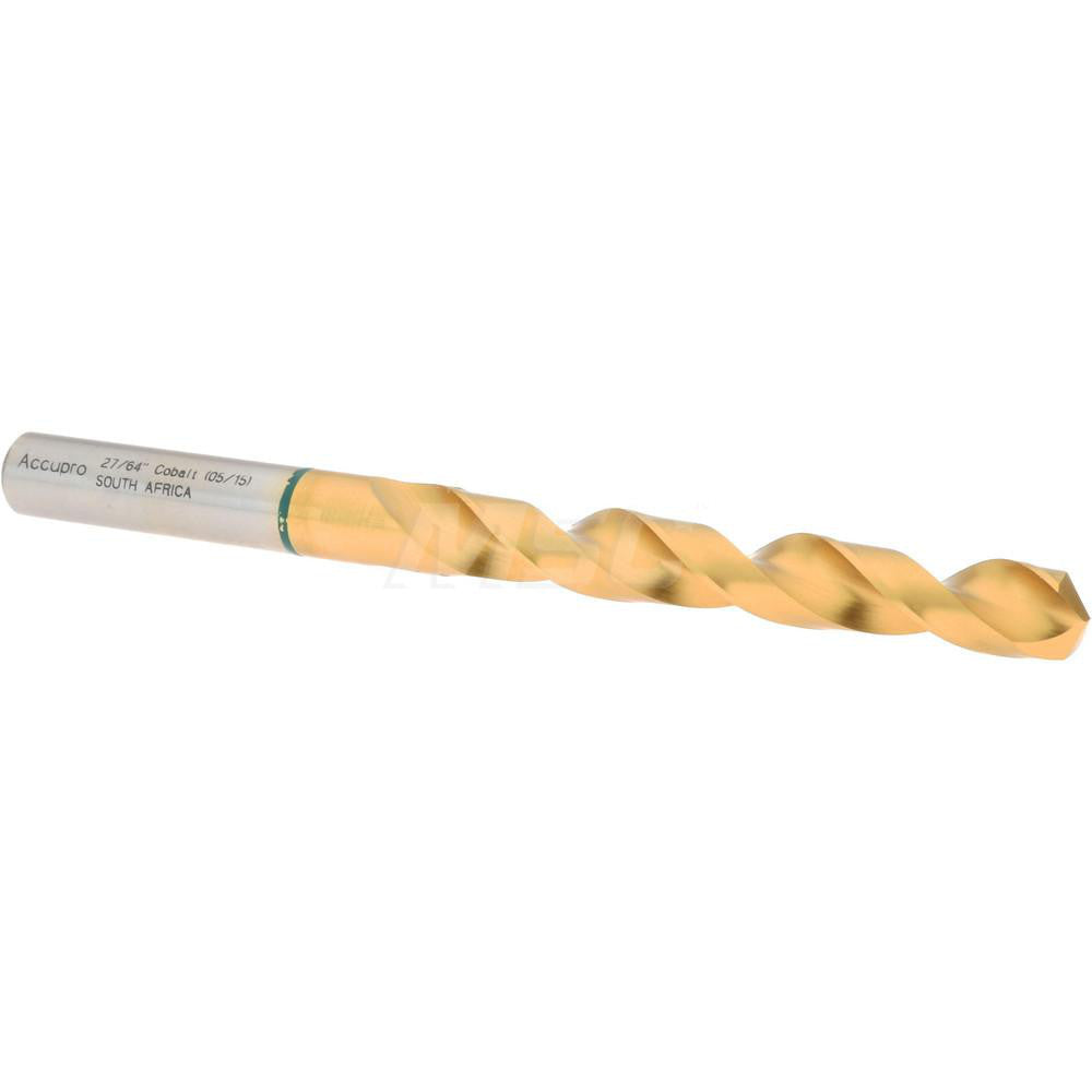 Accupro 1G71072-AC Jobber Length Drill Bit 27/64" Dia, 135 &deg, Cobalt