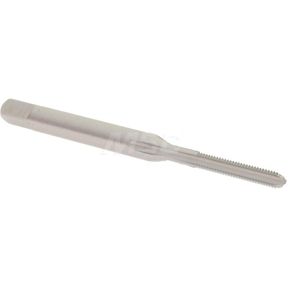 Hertel K027710AS Straight Flute Tap M2x0.4 Metric Coarse, 3 Flute, Bottoming Chamfer, 6H Class of Fit, High-Speed Steel, Bright/Uncoated Finish