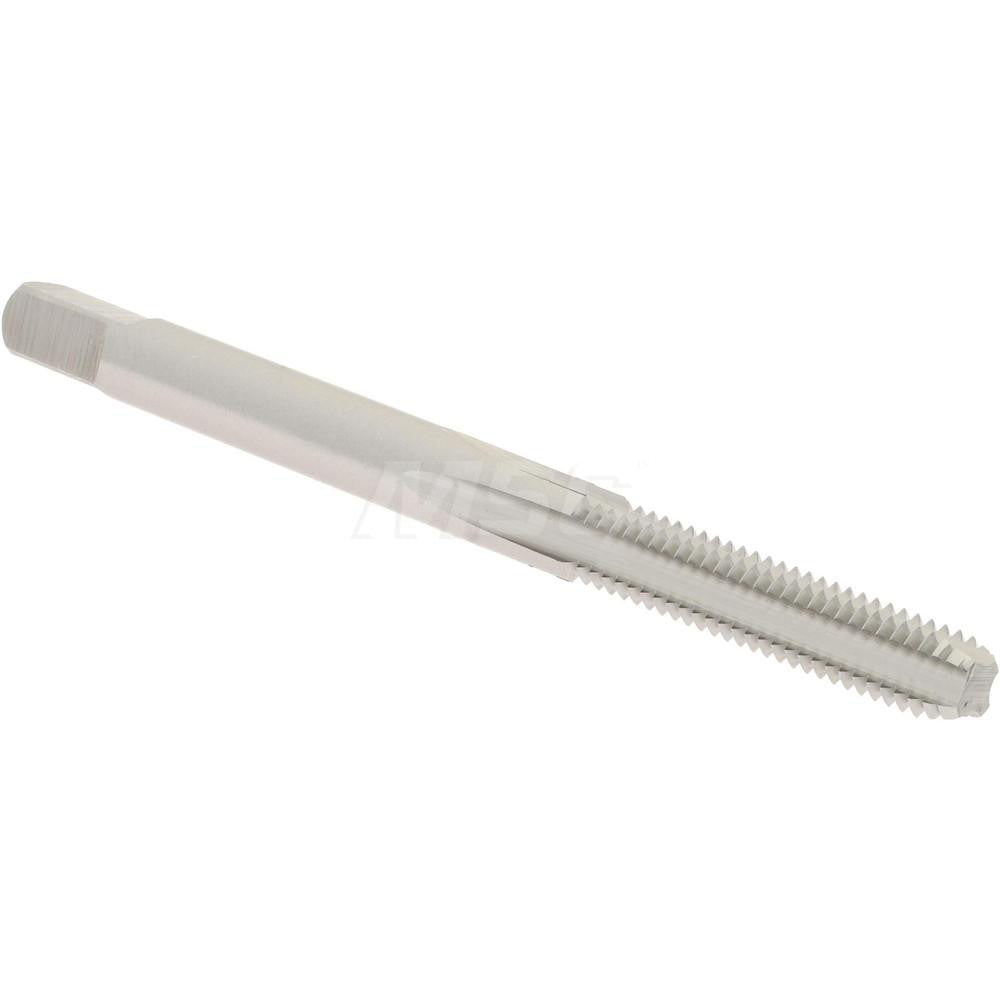 Hertel K027730AS Straight Flute Tap M4x0.7 Metric Coarse, 4 Flute, Bottoming Chamfer, 6H Class of Fit, High-Speed Steel, Bright/Uncoated Finish