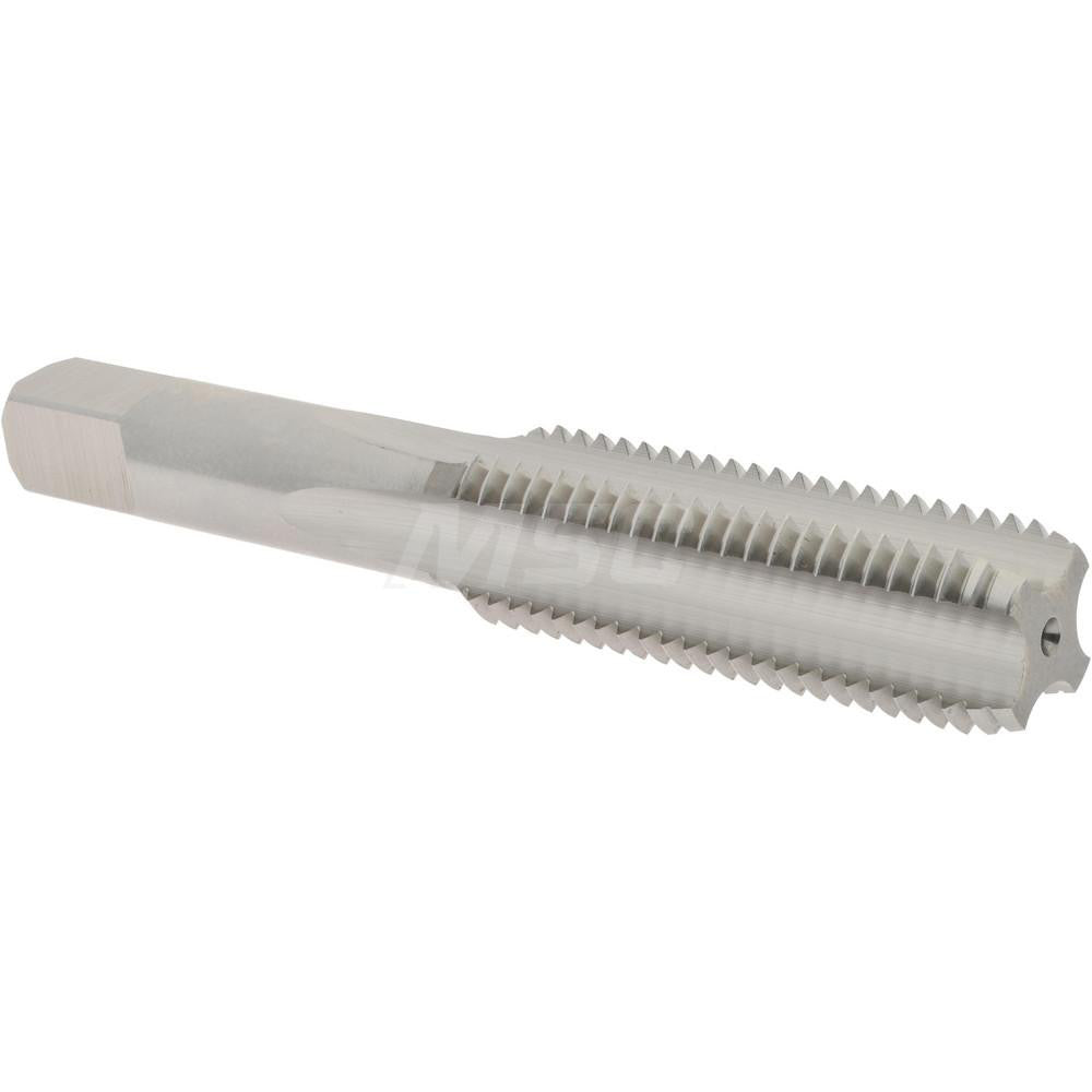 Hertel K027782AS Straight Flute Tap M16x2 Metric Coarse, 4 Flute, Bottoming Chamfer, 6H Class of Fit, High-Speed Steel, Bright/Uncoated Finish