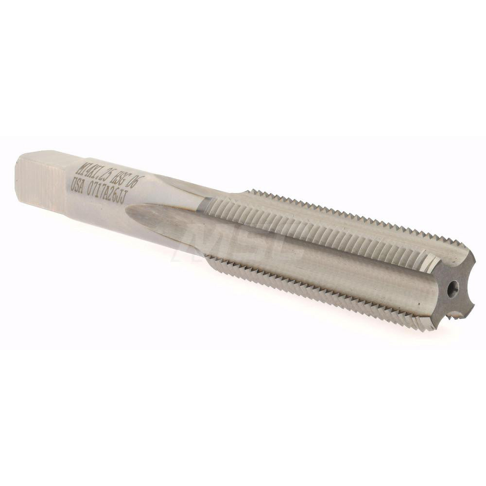 Hertel K020322AS Straight Flute Tap M14x1.25 Metric Fine, 4 Flute, Bottoming Chamfer, High-Speed Steel, Bright/Uncoated Finish