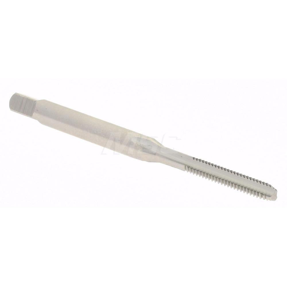 Hertel K008060AS Straight Flute Tap #3-48 UNC, 3 Flute, Bottoming Chamfer, 2B Class of Fit, High-Speed Steel, Bright/Uncoated Finish