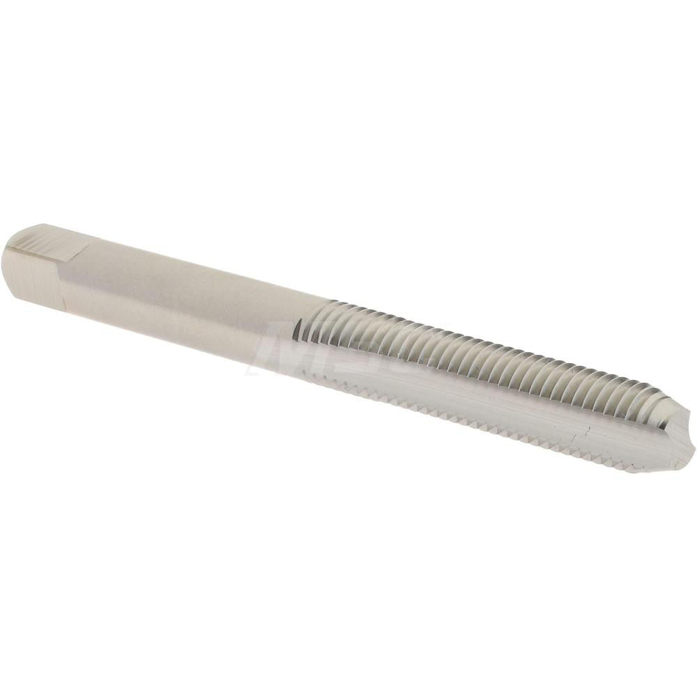 Hertel K008358AS Straight Flute Tap 1/4-28 UNF, 2 Flute, Bottoming Chamfer, 3B Class of Fit, High-Speed Steel, Bright/Uncoated Finish