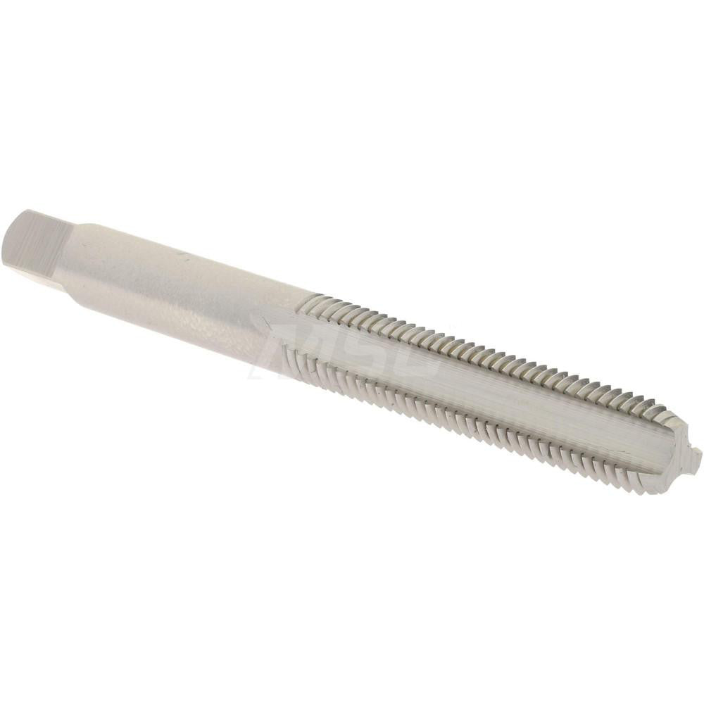 Hertel K008356AS Straight Flute Tap 1/4-28 UNF, 3 Flute, Bottoming Chamfer, 3B Class of Fit, High-Speed Steel, Bright/Uncoated Finish