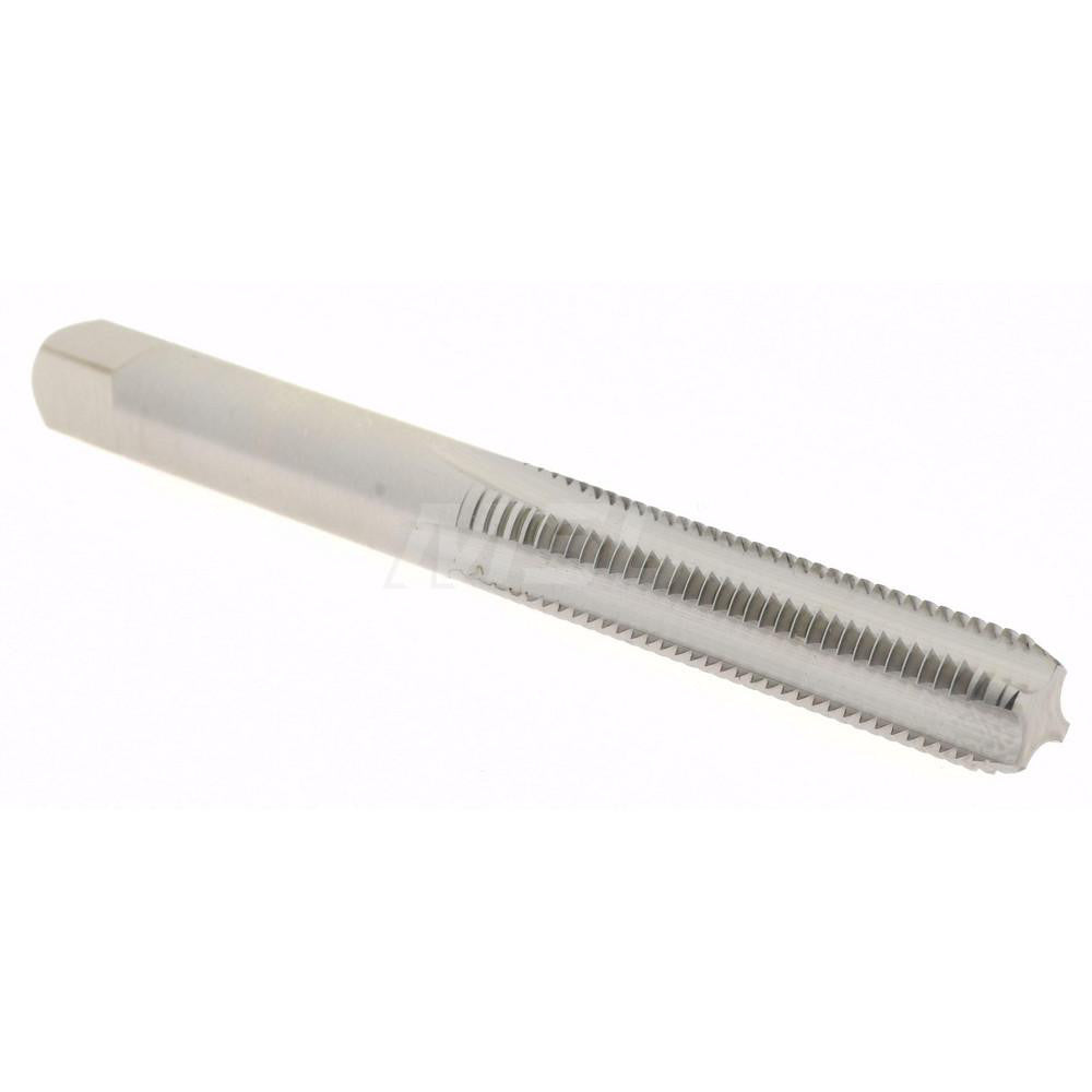 Hertel K008354AS Straight Flute Tap 1/4-28 UNF, 4 Flute, Bottoming Chamfer, 3B Class of Fit, High-Speed Steel, Bright/Uncoated Finish