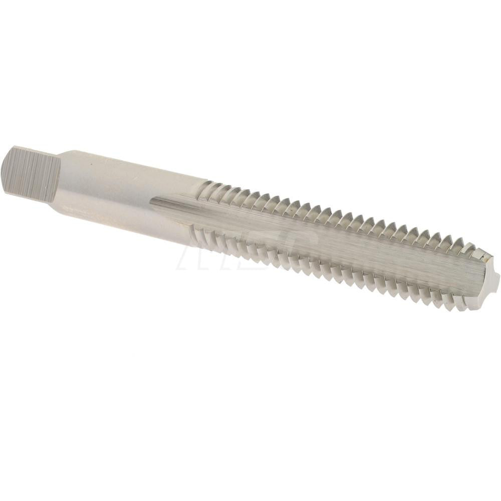 Hertel K008437AS Straight Flute Tap 3/8-16 UNC, 3 Flute, Bottoming Chamfer, 3B Class of Fit, High-Speed Steel, Bright/Uncoated Finish