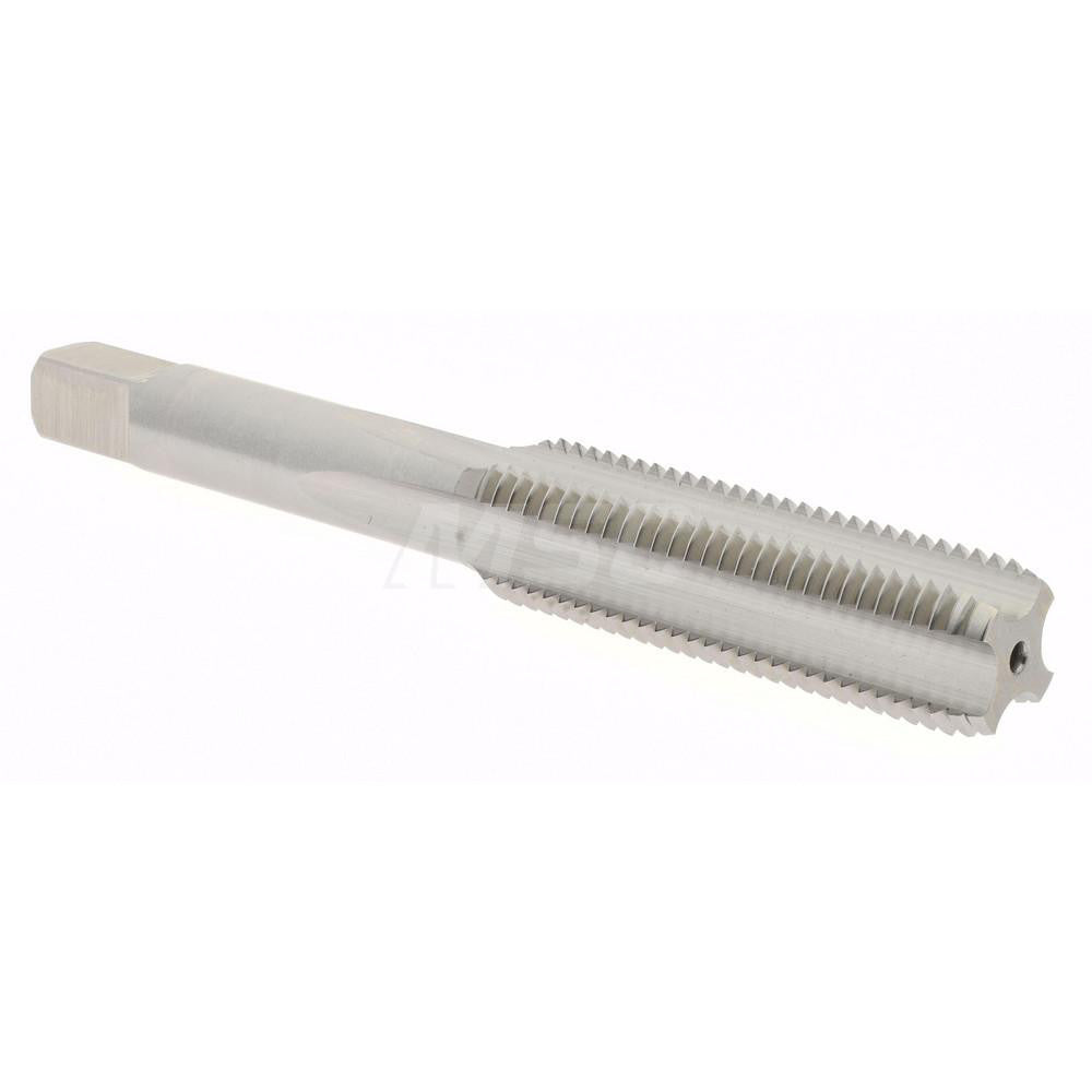 Hertel K008494AS Straight Flute Tap 7/16-20 UNF, 4 Flute, Bottoming Chamfer, High-Speed Steel, Bright/Uncoated Finish