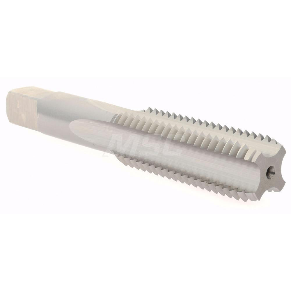 Hertel K008596AS Straight Flute Tap 3/4-10 UNC, 4 Flute, Bottoming Chamfer, High-Speed Steel, Bright/Uncoated Finish