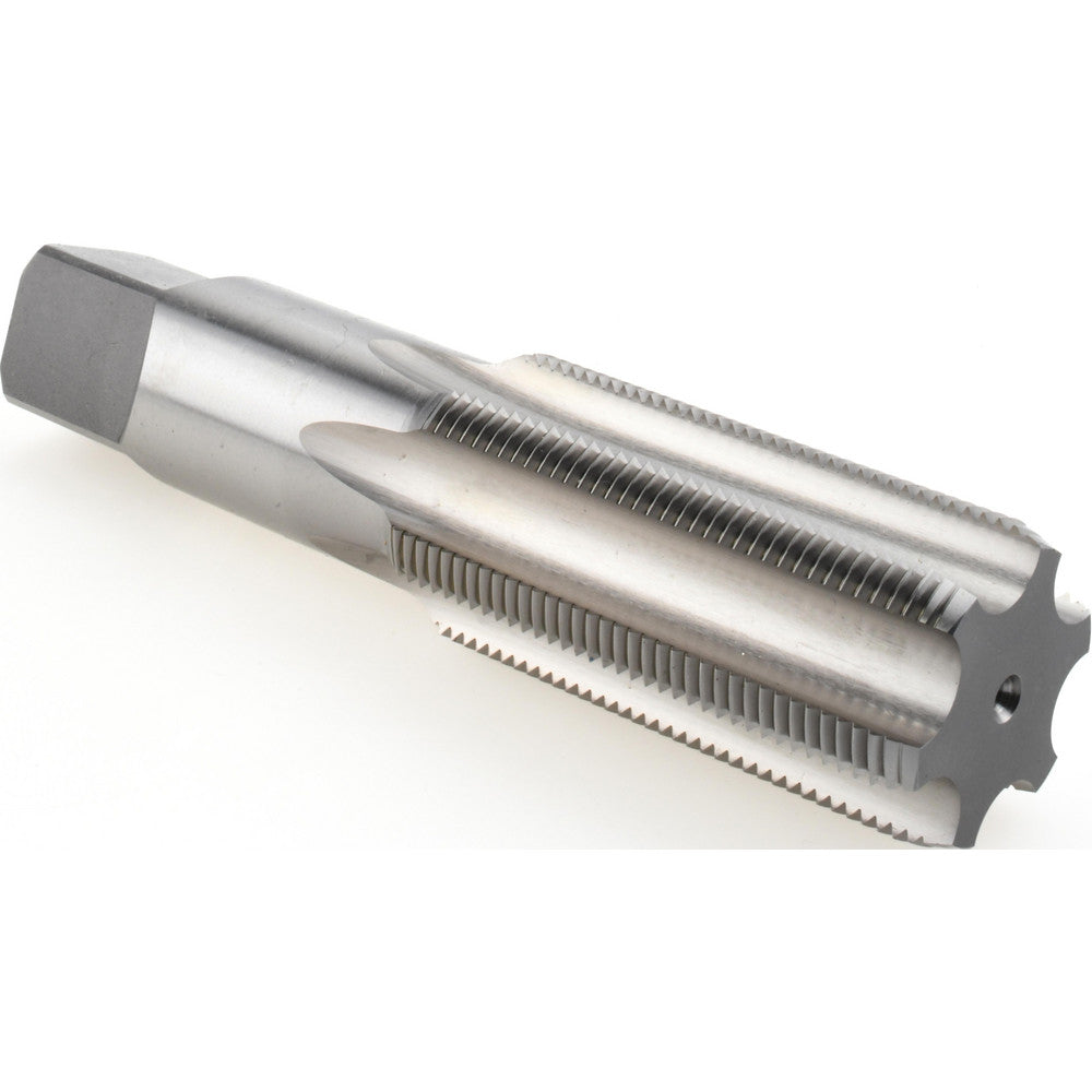 Hertel K008692AS Straight Flute Tap 1-1/2-12 UNF, 6 Flute, Bottoming Chamfer, 3B Class of Fit, High-Speed Steel, Bright/Uncoated Finish