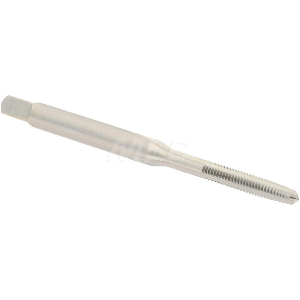 Hertel K027716AS Straight Flute Tap M2.5x0.45 Metric Coarse, 3 Flute, Taper Chamfer, 6H Class of Fit, High-Speed Steel, Bright/Uncoated Finish
