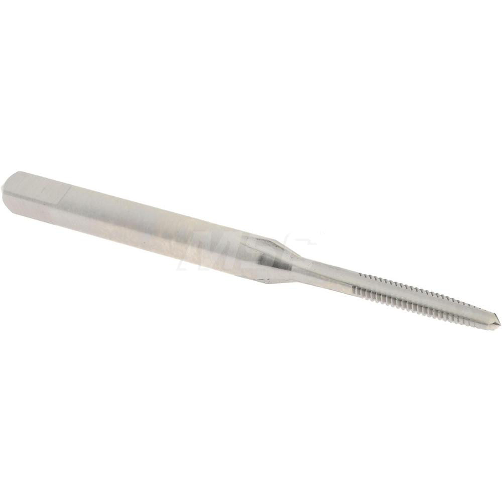 Hertel K008038AS Straight Flute Tap #2-56 UNC, 3 Flute, Taper Chamfer, 2B Class of Fit, High-Speed Steel, Bright/Uncoated Finish