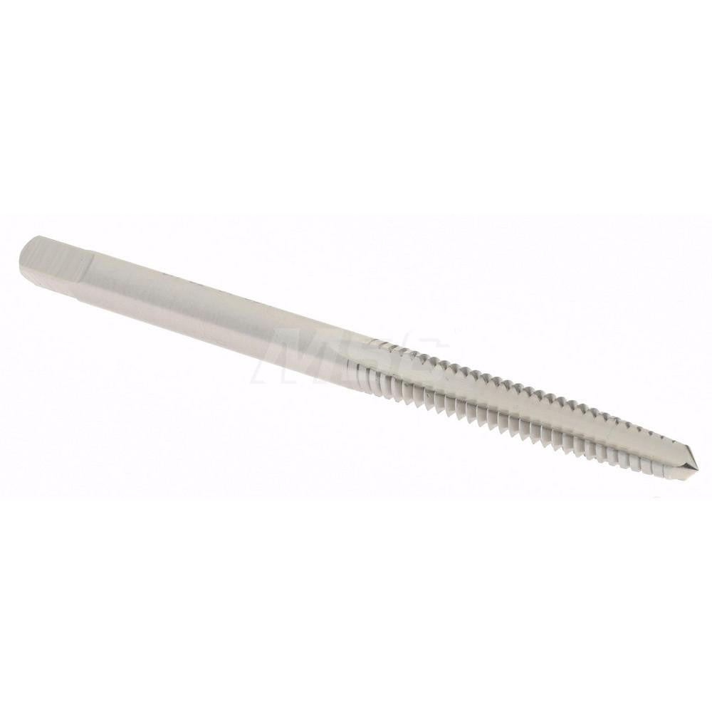 Hertel K008147AS Straight Flute Tap #6-32 UNC, 3 Flute, Taper Chamfer, 3B Class of Fit, High-Speed Steel, Bright/Uncoated Finish