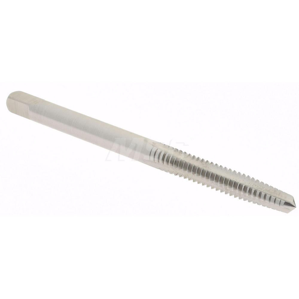 Hertel K008150AS Straight Flute Tap #6-32 UNC, 3 Flute, Taper Chamfer, 2B Class of Fit, High-Speed Steel, Bright/Uncoated Finish