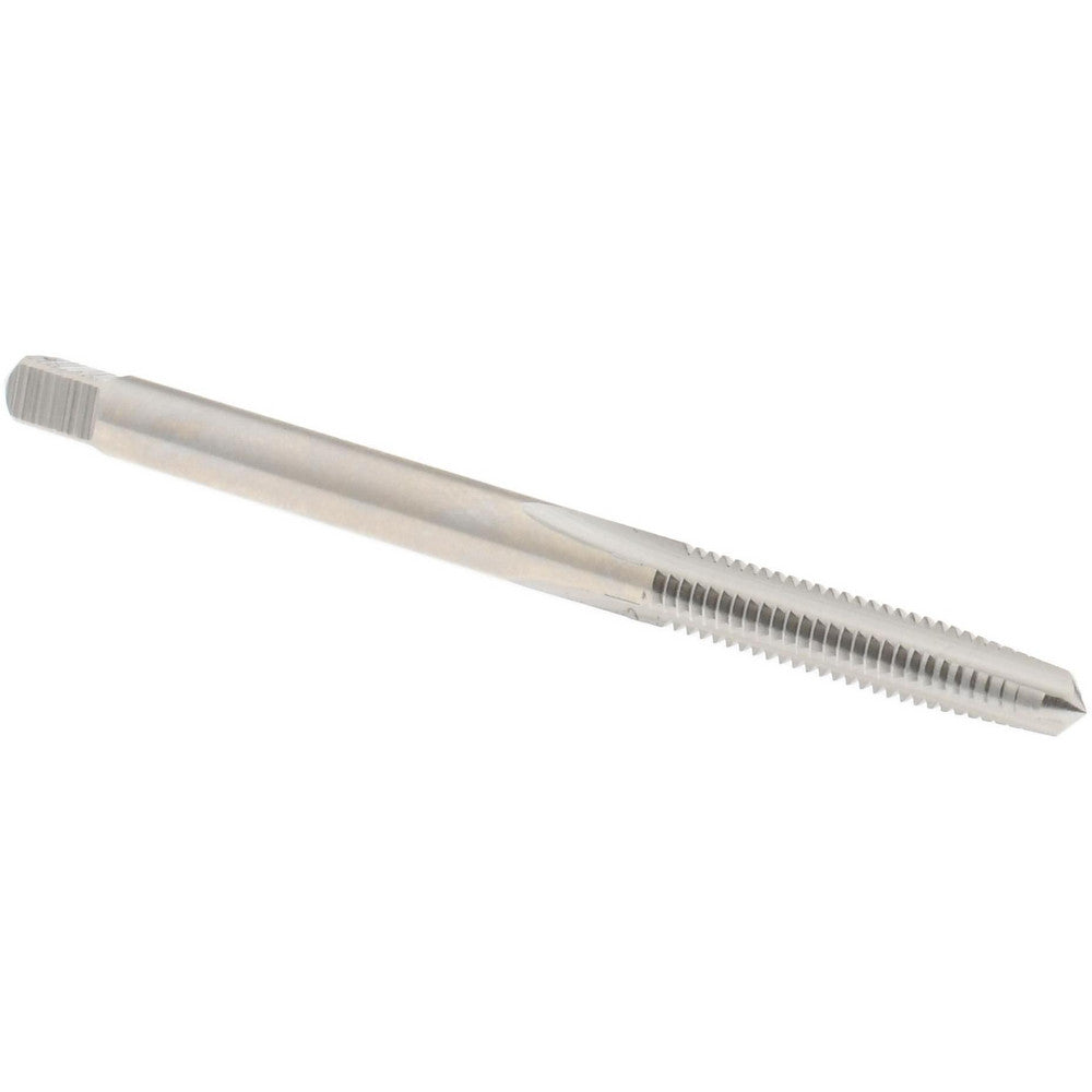 Hertel K008171AS Straight Flute Tap #6-40 UNF, 3 Flute, Taper Chamfer, 2B & 3B Class of Fit, High-Speed Steel, Bright/Uncoated Finish