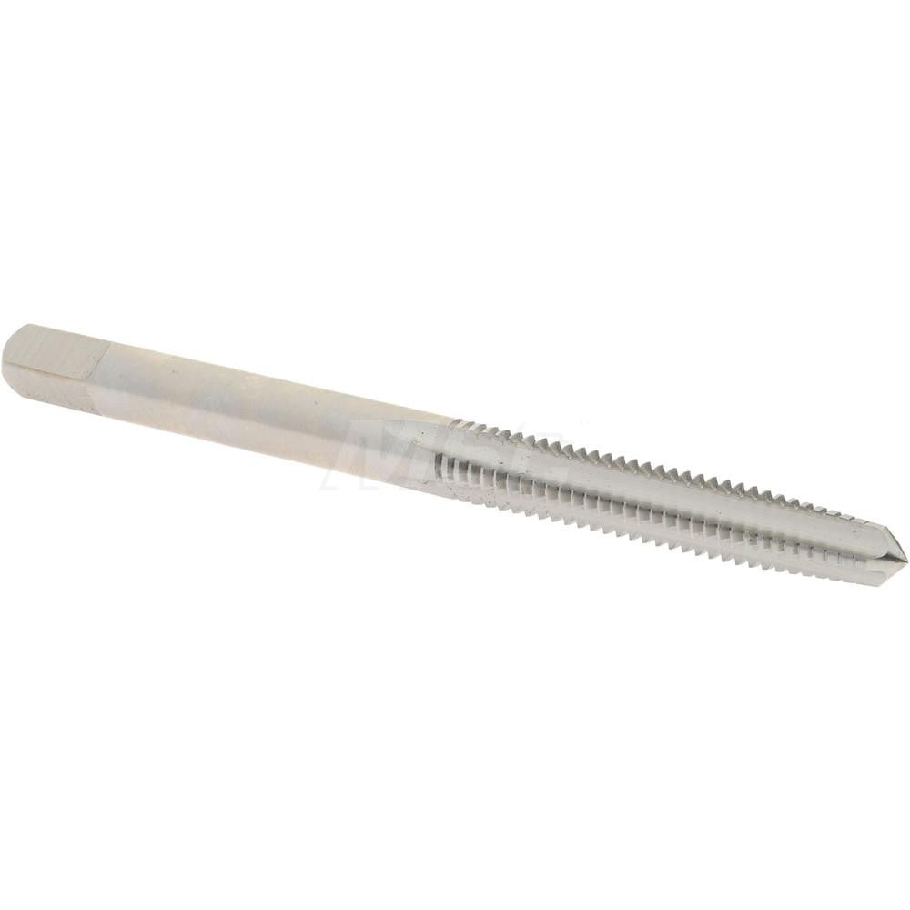 Hertel K008184AS Straight Flute Tap #8-32 UNC, 4 Flute, Taper Chamfer, 3B Class of Fit, High-Speed Steel, Bright/Uncoated Finish