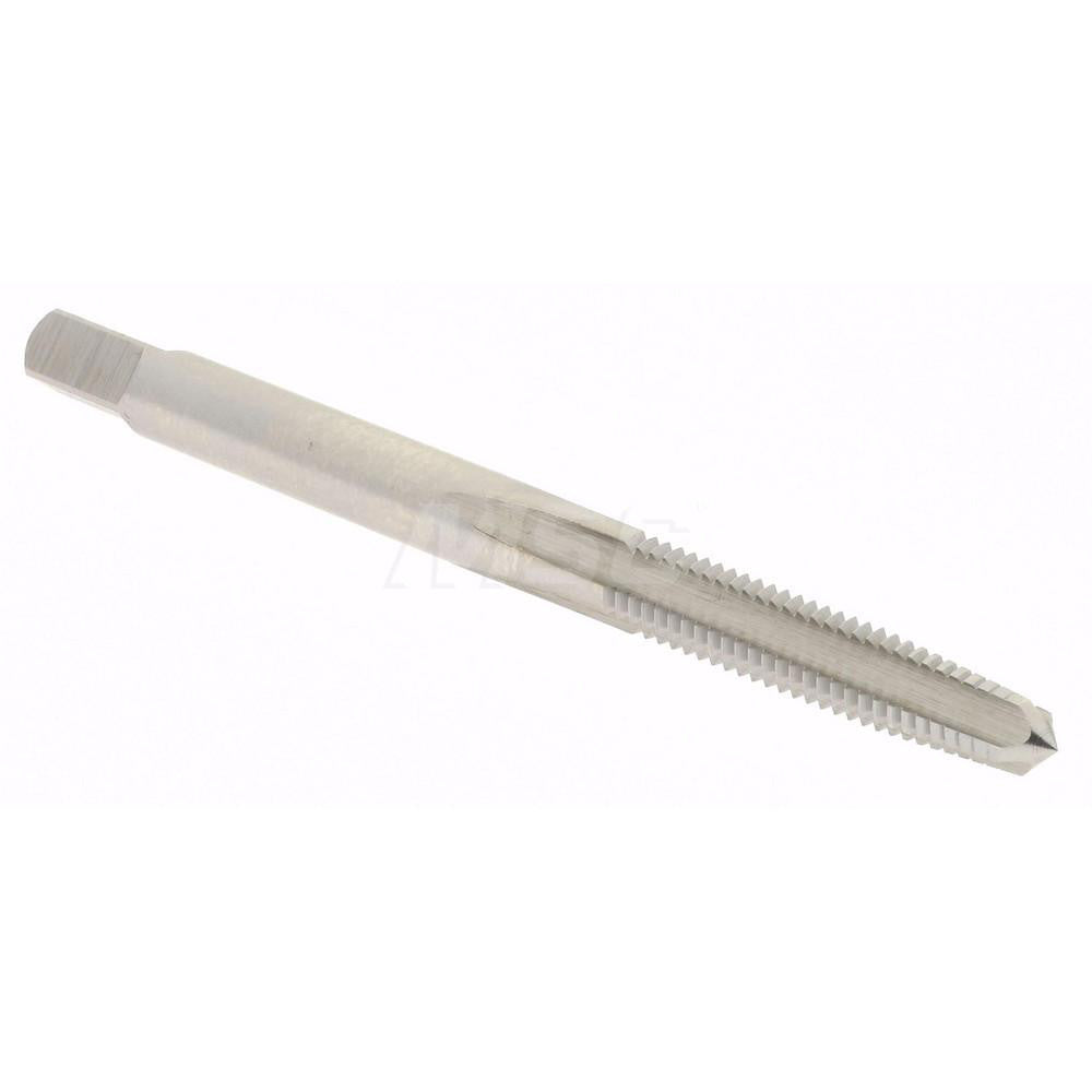 Hertel K008217AS Straight Flute Tap #8-36 UNF, 4 Flute, Taper Chamfer, 2B & 3B Class of Fit, High-Speed Steel, Bright/Uncoated Finish