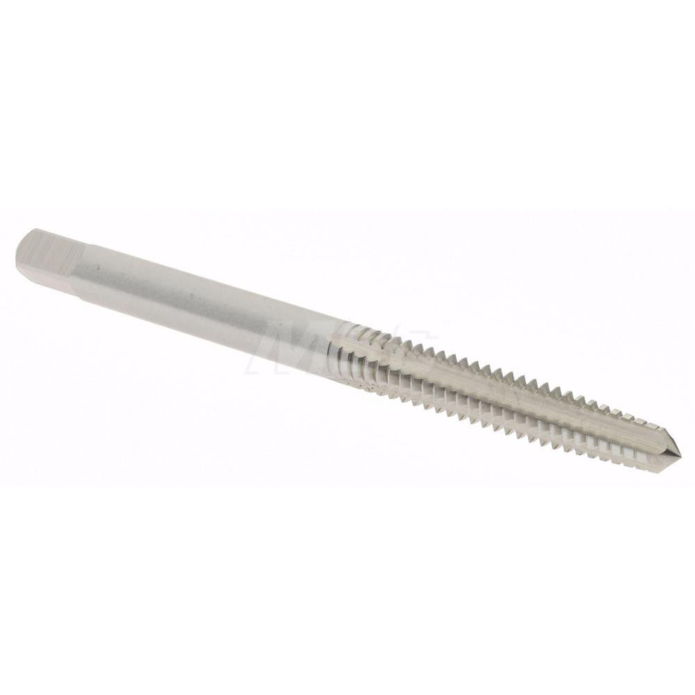 Hertel K008227AS Straight Flute Tap #10-24 UNC, 4 Flute, Taper Chamfer, High-Speed Steel, Bright/Uncoated Finish