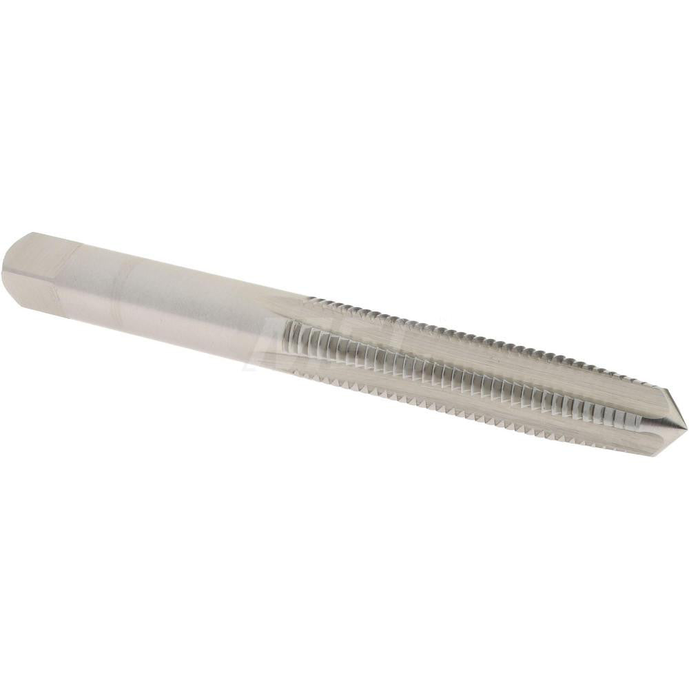 Hertel K008352AS Straight Flute Tap 1/4-28 UNF, 4 Flute, Taper Chamfer, 3B Class of Fit, High-Speed Steel, Bright/Uncoated Finish