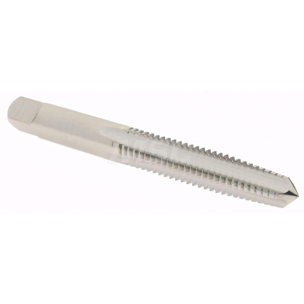 Hertel K008379AS Straight Flute Tap 5/16-18 UNC, 4 Flute, Taper Chamfer, 3B Class of Fit, High-Speed Steel, Bright/Uncoated Finish