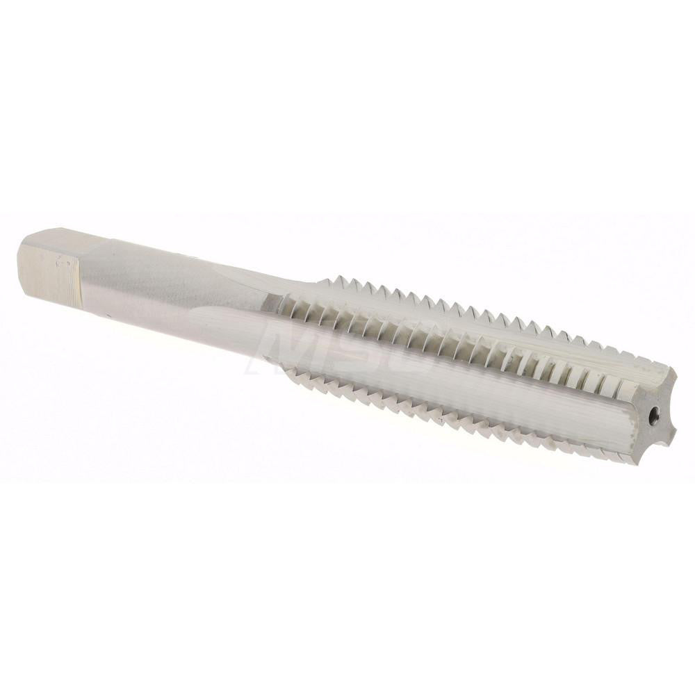 Hertel K008507AS Straight Flute Tap 1/2-13 UNC, 4 Flute, Taper Chamfer, 3B Class of Fit, High-Speed Steel, Bright/Uncoated Finish