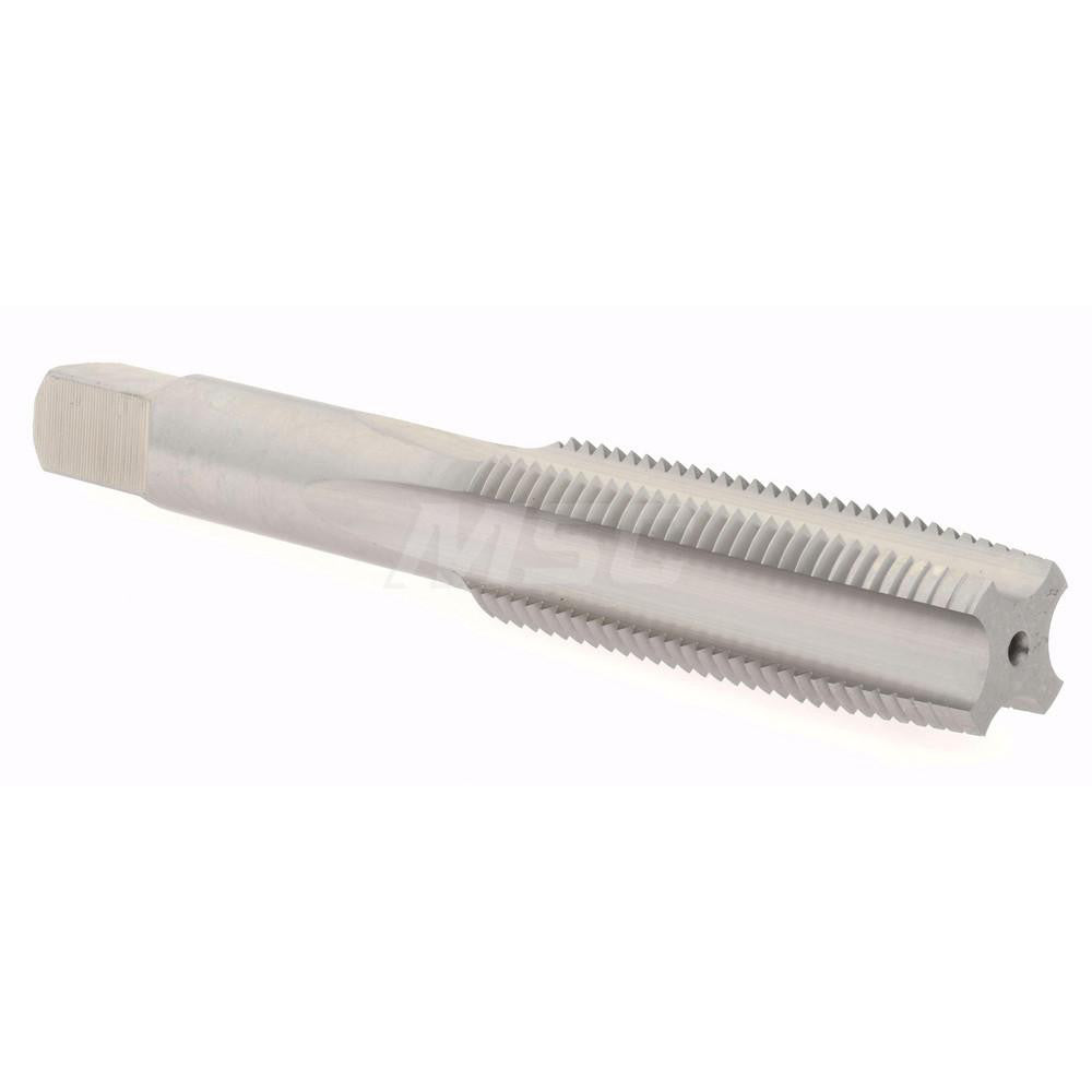Hertel K008552AS Straight Flute Tap 9/16-18 UNF, 4 Flute, Taper Chamfer, High-Speed Steel, Bright/Uncoated Finish