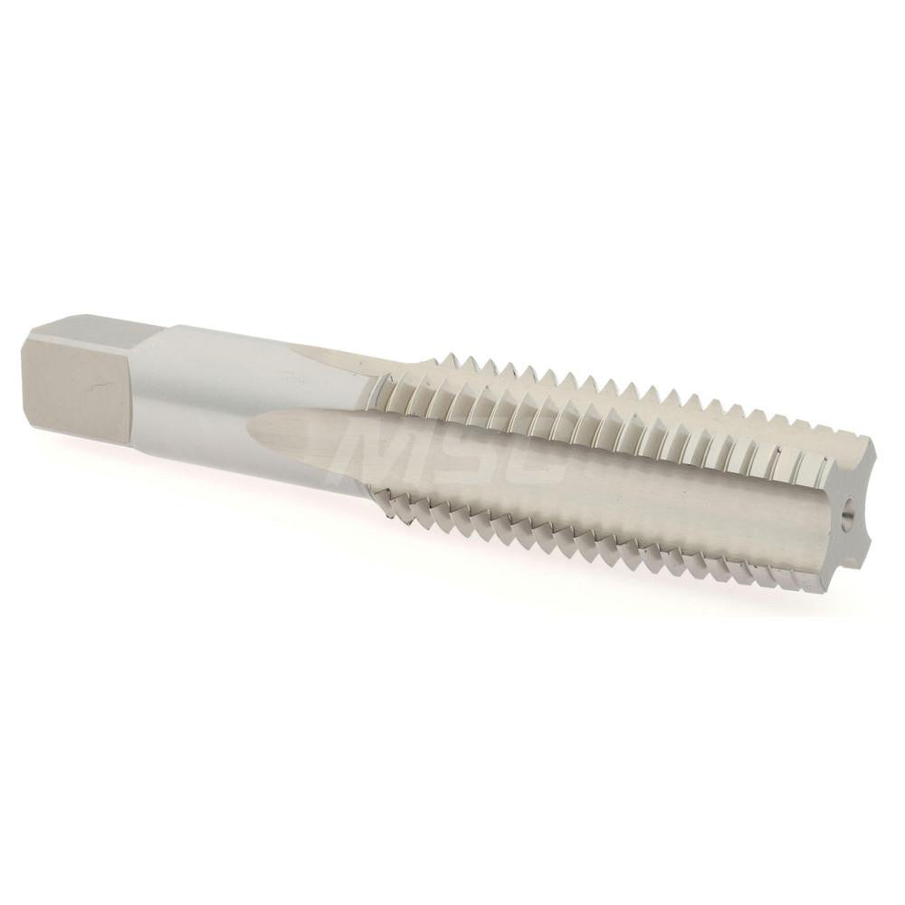 Hertel K008629AS Straight Flute Tap 1-8 UNC, 4 Flute, Taper Chamfer, 3B Class of Fit, High-Speed Steel, Bright/Uncoated Finish