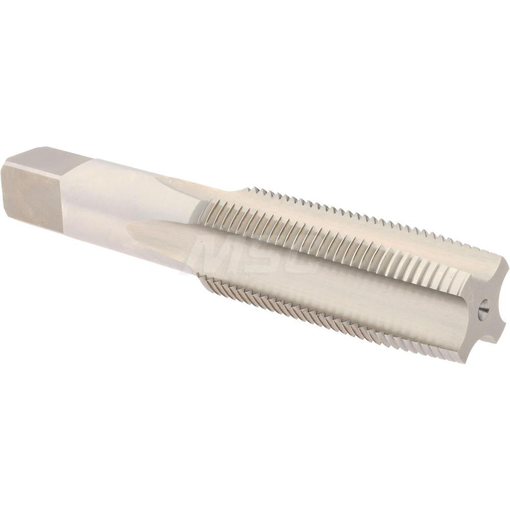 Hertel K008636AS Straight Flute Tap 1-12 UNF, 4 Flute, Taper Chamfer, 3B Class of Fit, High-Speed Steel, Bright/Uncoated Finish