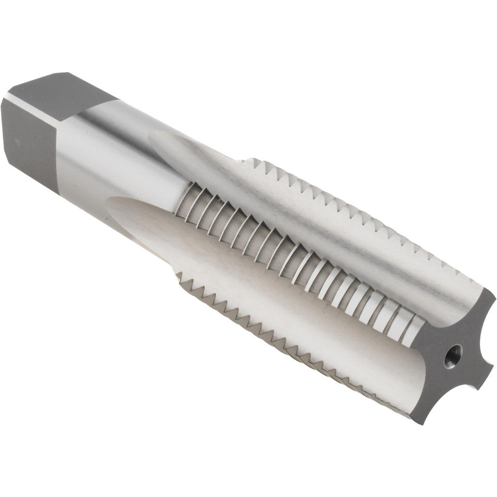 Hertel K008684AS Straight Flute Tap 1-1/2-6 UNC, 4 Flute, Taper Chamfer, 3B Class of Fit, High-Speed Steel, Bright/Uncoated Finish