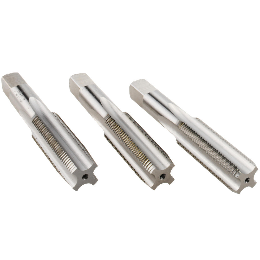 Hertel K008938AS Tap Set 3/4-16 UNF, 4 Flute, High Speed Steel, Bright Finish